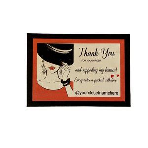 Thank You Package Insert | Small Business Thank You Note | 100 Thank You Cards